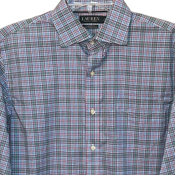 Lauren Ralph Lauren Classic Fit‎ Stretch Long Sleeve Button Down Shirt 16 32/33 - Picture 2 of 7